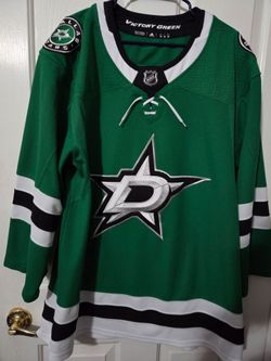 Dallas Stars Authentic Size 56/2xl Adidas Premium Blank Jersey w/fight strap $180 Retail