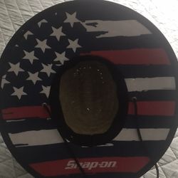 Snap On American Straw Hat