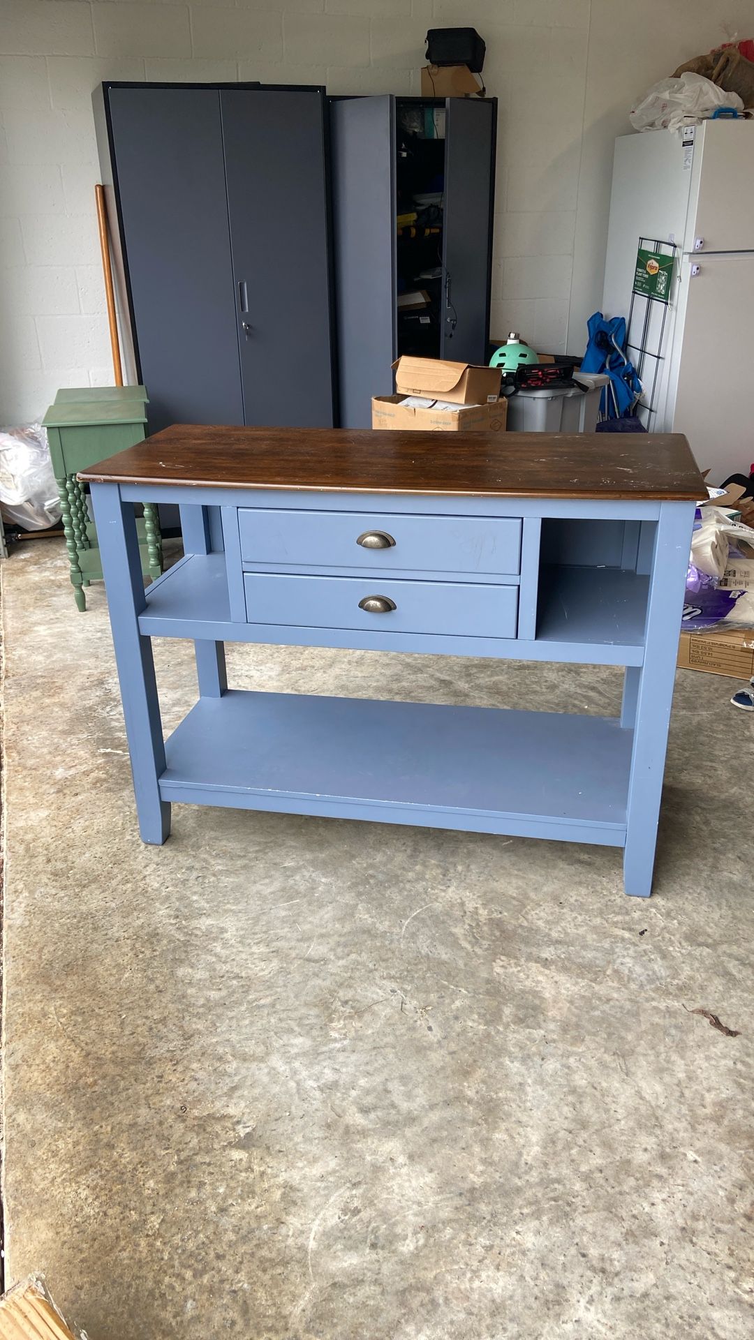 Dining Room Side Table Server With Wine Glass Rack