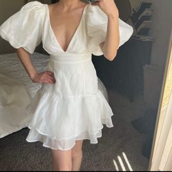 Hello Molly White Mini Dress