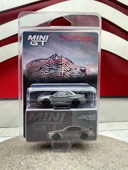 Mini GT Nissan Skyline GTR Nismo Petersen Exclusive Dark Metal Grey LE 600 PCS