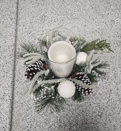 Christmas Centerpiece with Battery operated Candle 
