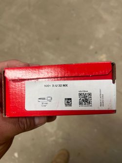Hilti 1 1/4” concrete pins $30 a box
