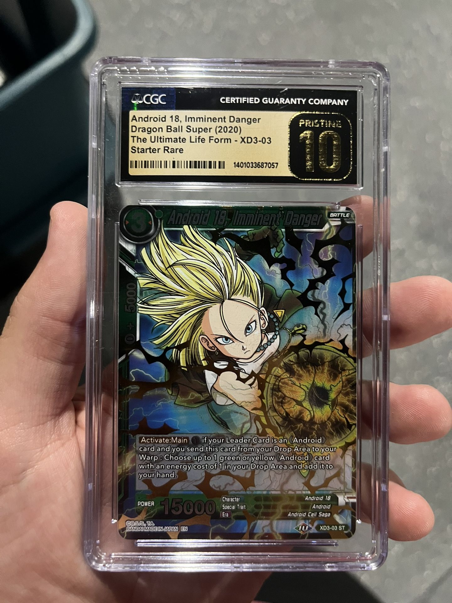Dragon Ball Super Android 18 Graded Card - CGC Pristine 10