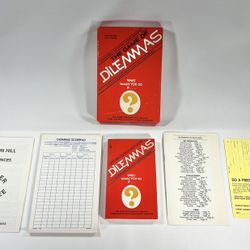 The Game Of Dilemmas Avalon Hill Vintage 1982 Complete Party Game