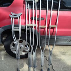 Adult And Child Crutches