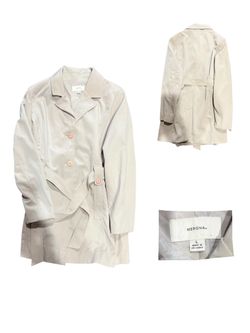 Merona Women’s Trench Coat – Size L – Classic Beige