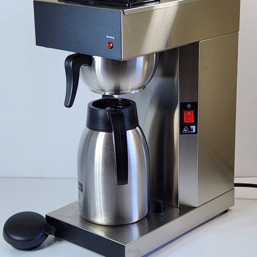 白 フリル付 SYBO Commercial Coffee Makers 12 Cup, Drip Coffee Maker Brewer with 74Oz  thermal carafe, Coffee Pot Stainless Steel Cafetera SF-CB-1AA 