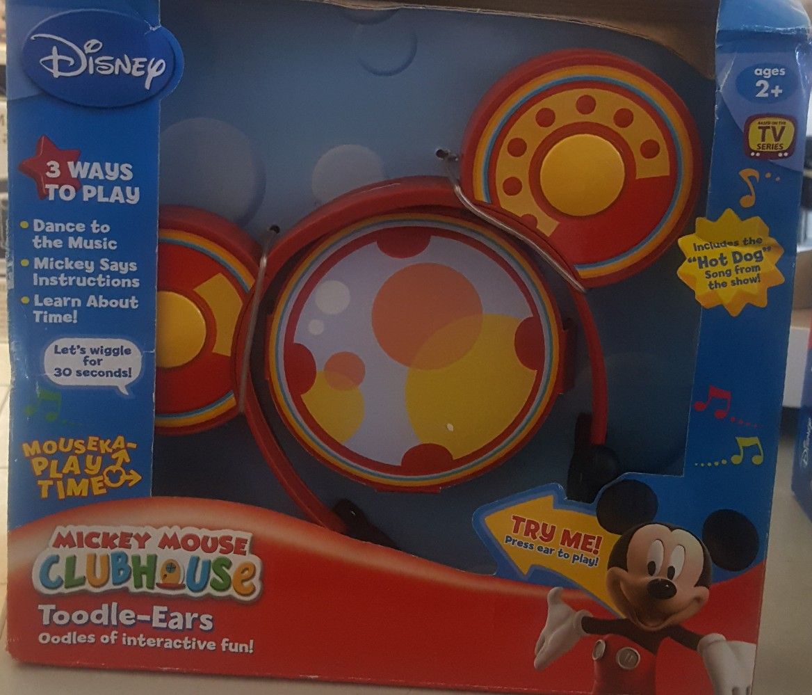 Playhouse Disney Mickey Mouse Clubhouse Toodle-Ears Toodles Mickey Ears NEW