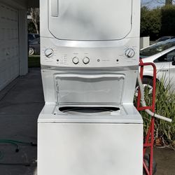 27” GE Stackable Washer And Dryer (electric) 