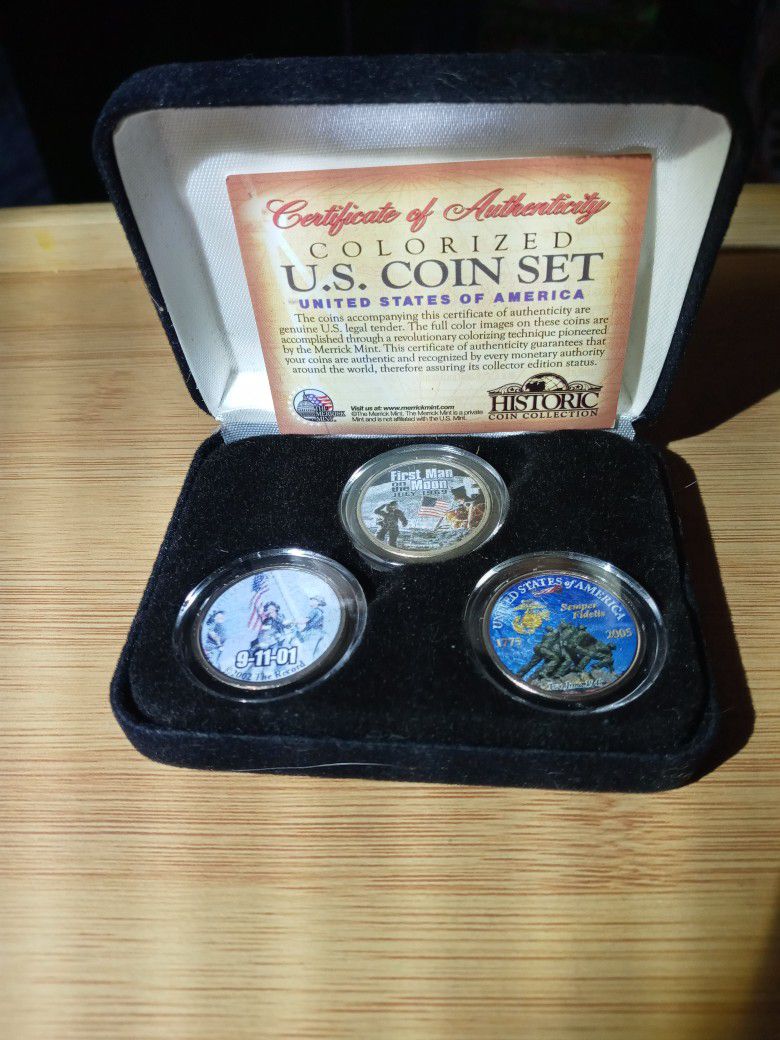 Colorized U.S. Coin Set Quarters 