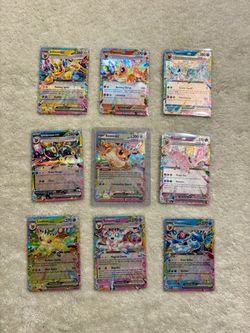 Pokemon Card Prismatic Evolutions Complete Eeveelution ex (Eevee) Set – 9 Cards – $75 OBO