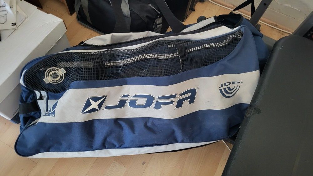 Vintage Jofa Hockey Equipment Bag, NHL Center Ice -