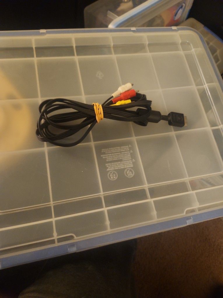 AV Cable For PS1/ PS2 Playstation AV To RVA COMPOSITE AUDIO / VIDEO