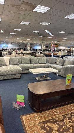 Ashley Lindy Fog 5 pc sectional set