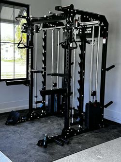 BRAND NEW SQUAT RACK SMITH MACHINE POWER RACK WITH WEIGHTS -FREE DELIVERY 