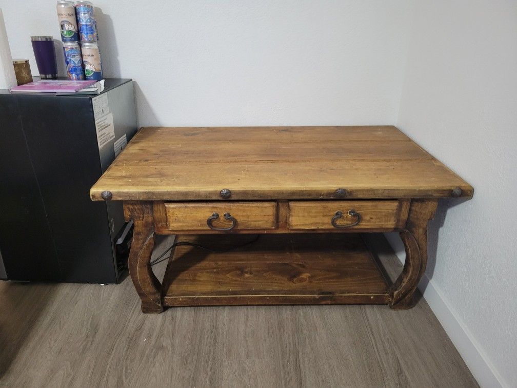Rustic Wooden Coffee Table