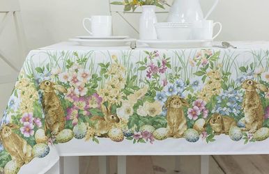 Easter Tablecloth NEW/Mantel Para Easter Rectangular Y Redondo NUEVOS!
