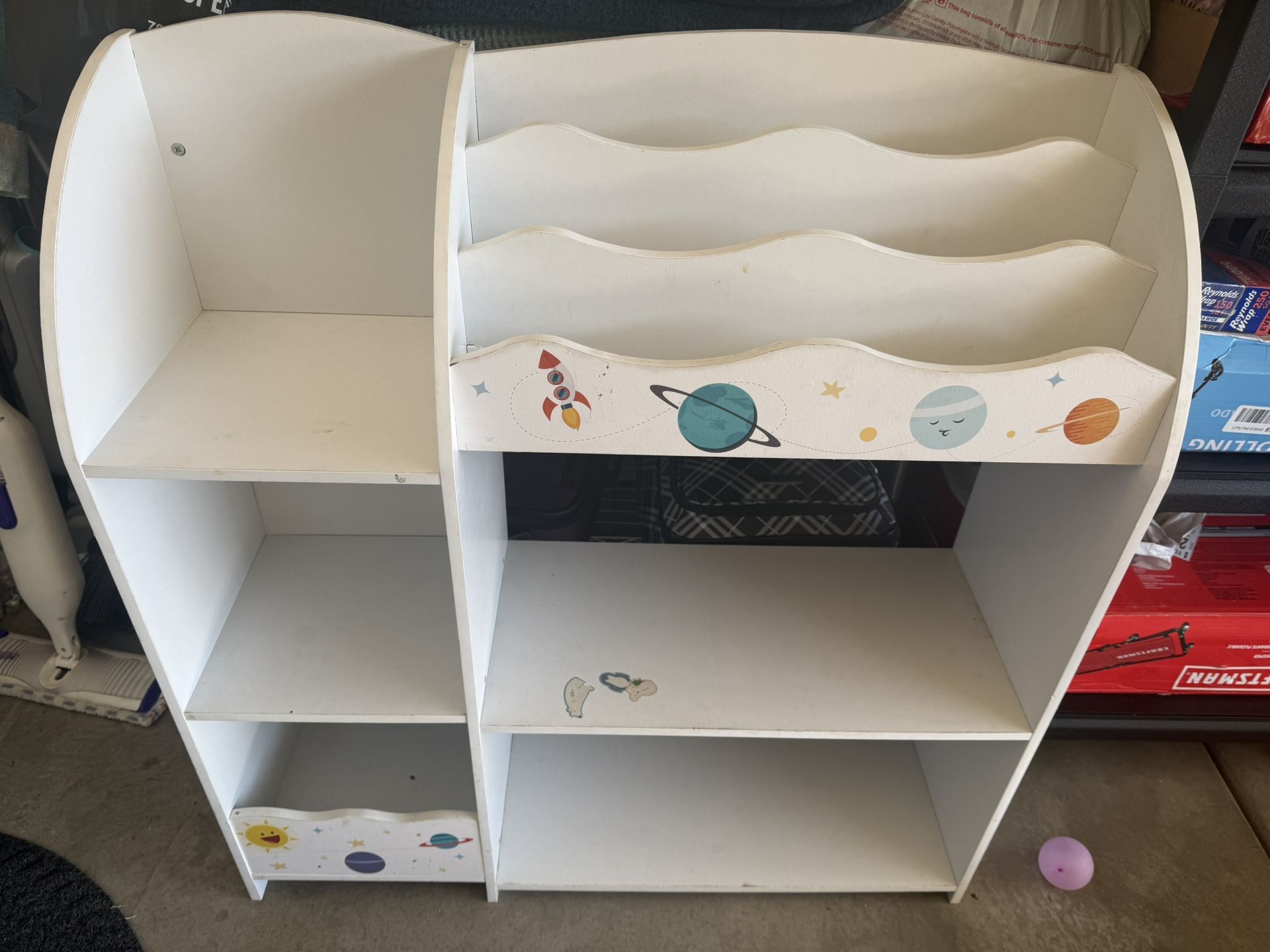 Kids Toys And Book Shelf