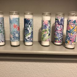7” Glass Candle