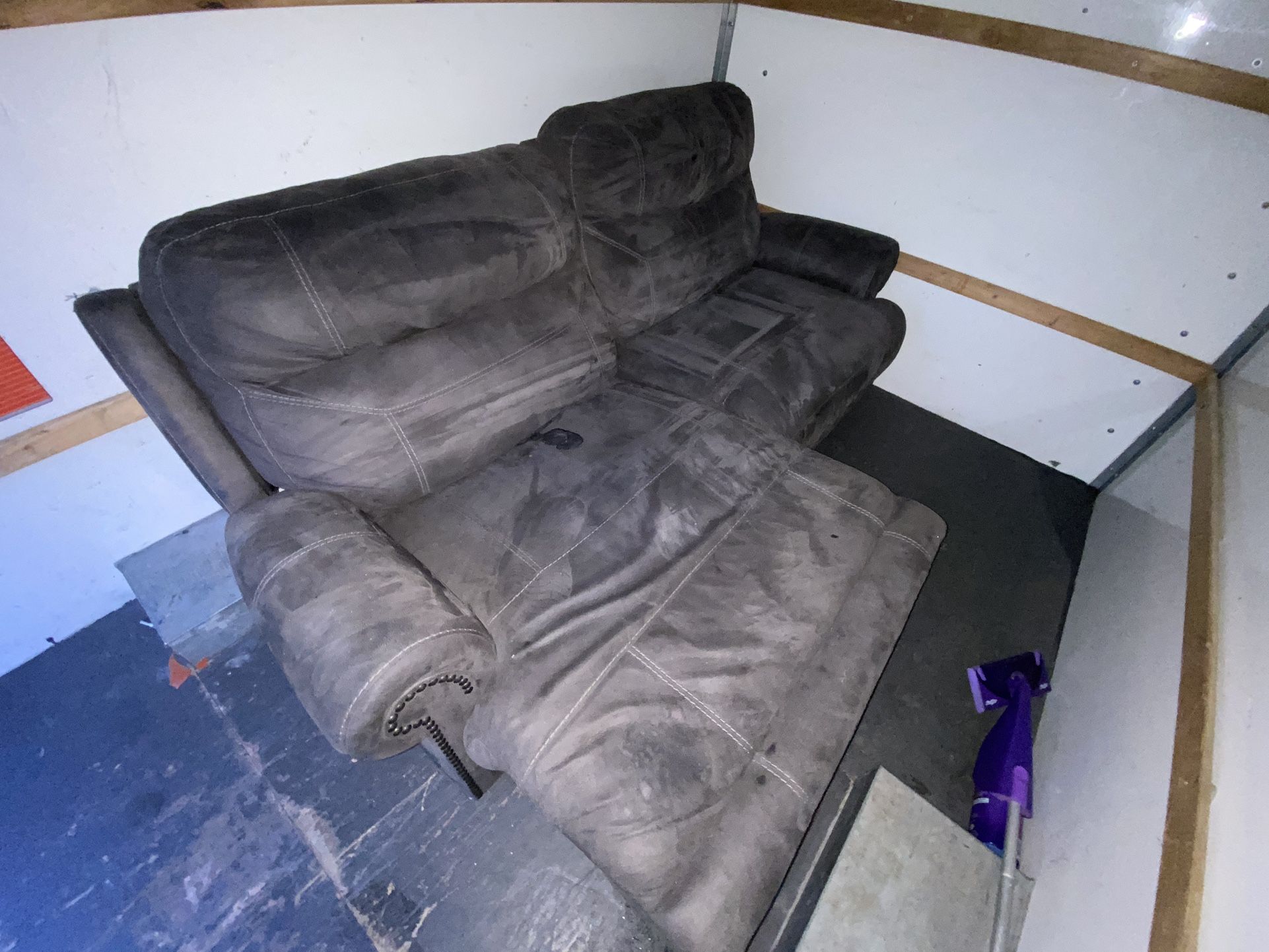 Grey Reclined Couch