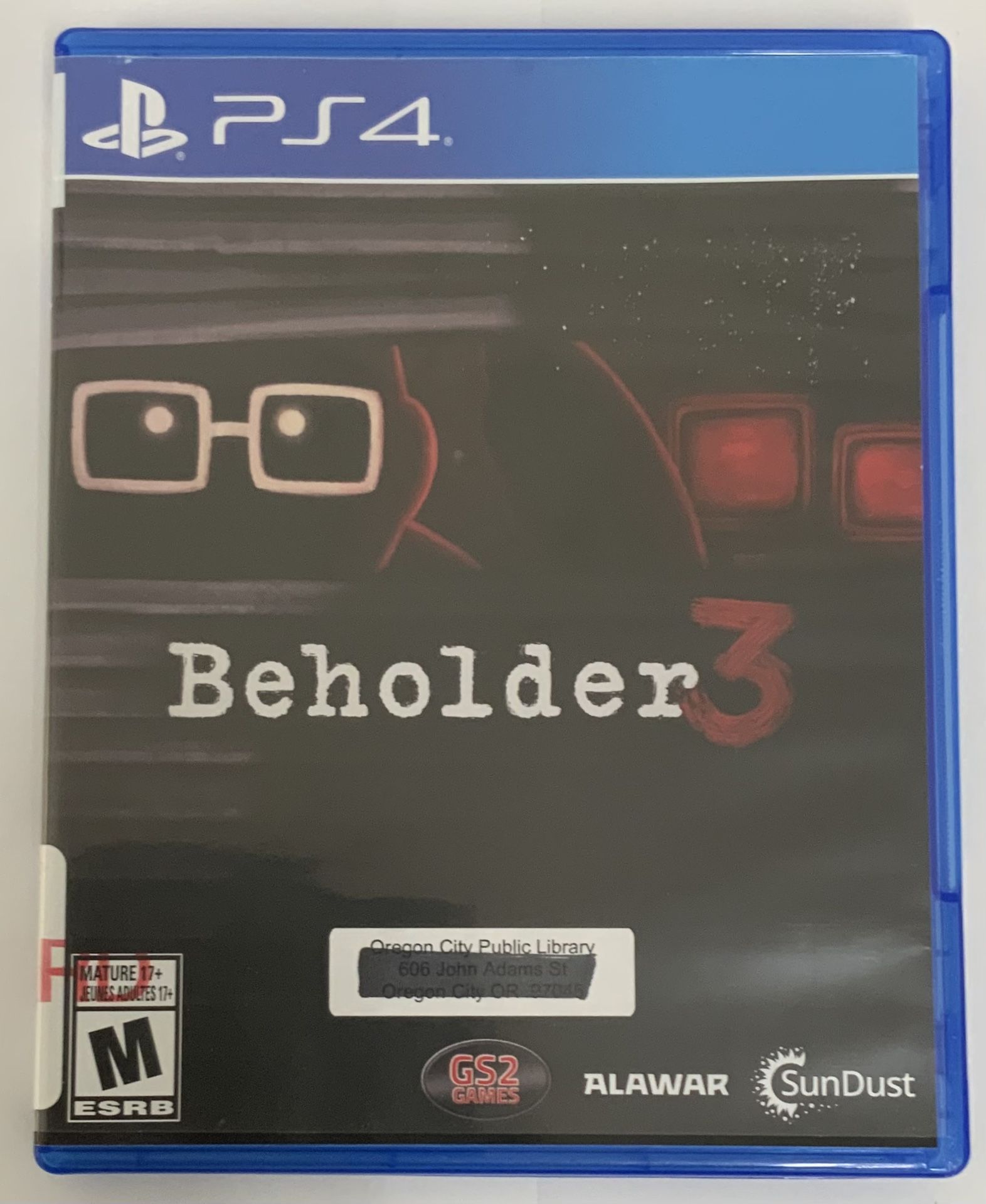 Beholder 3 Playstation 4 PS4 GS2 Games