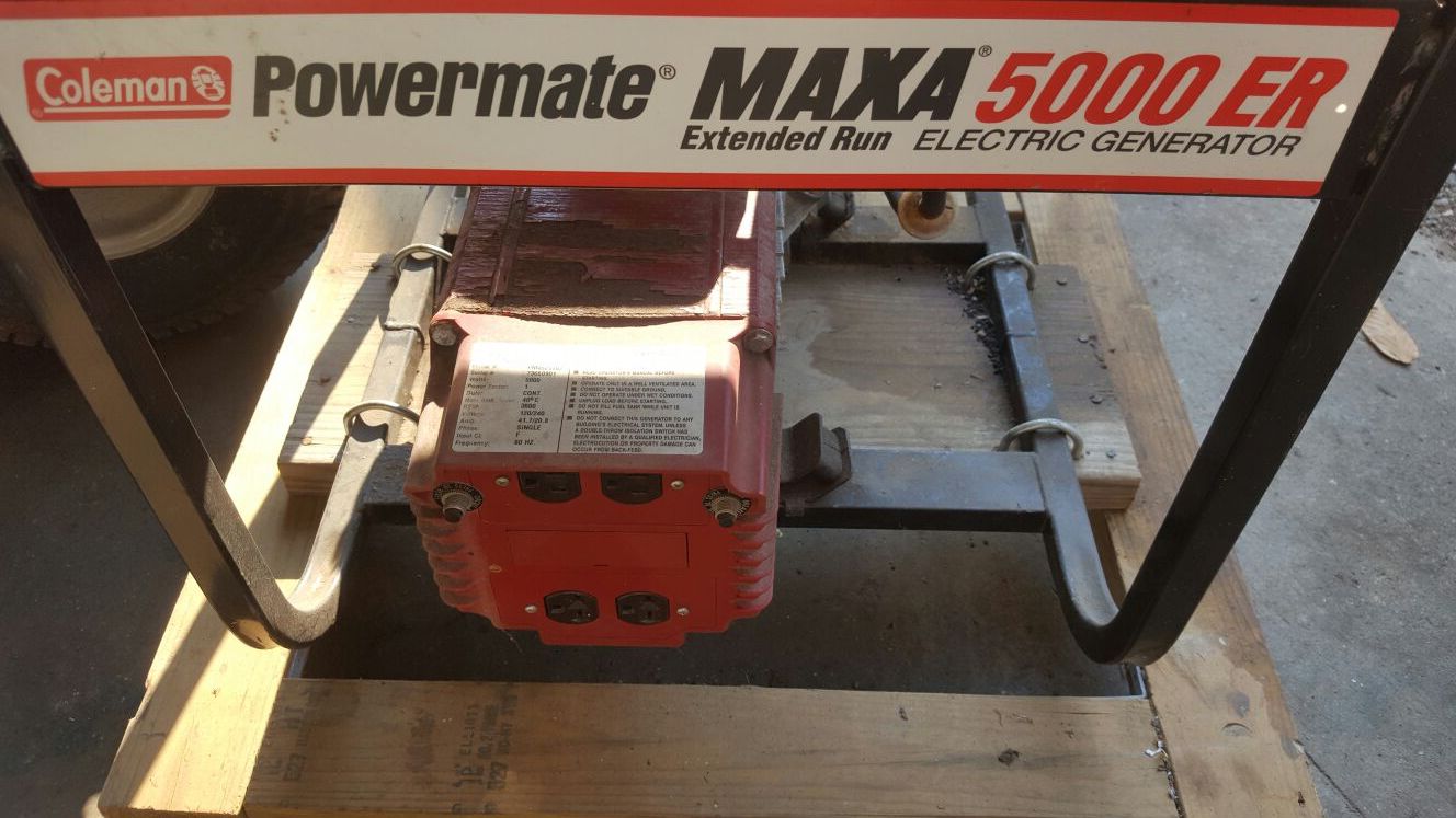 Coleman Powermate Generator MAXA 5000ER. new low price