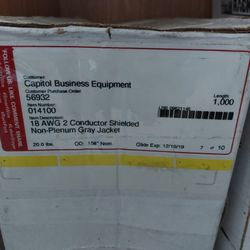 7 BOXES OF CCTV And CAT 5 CABLE