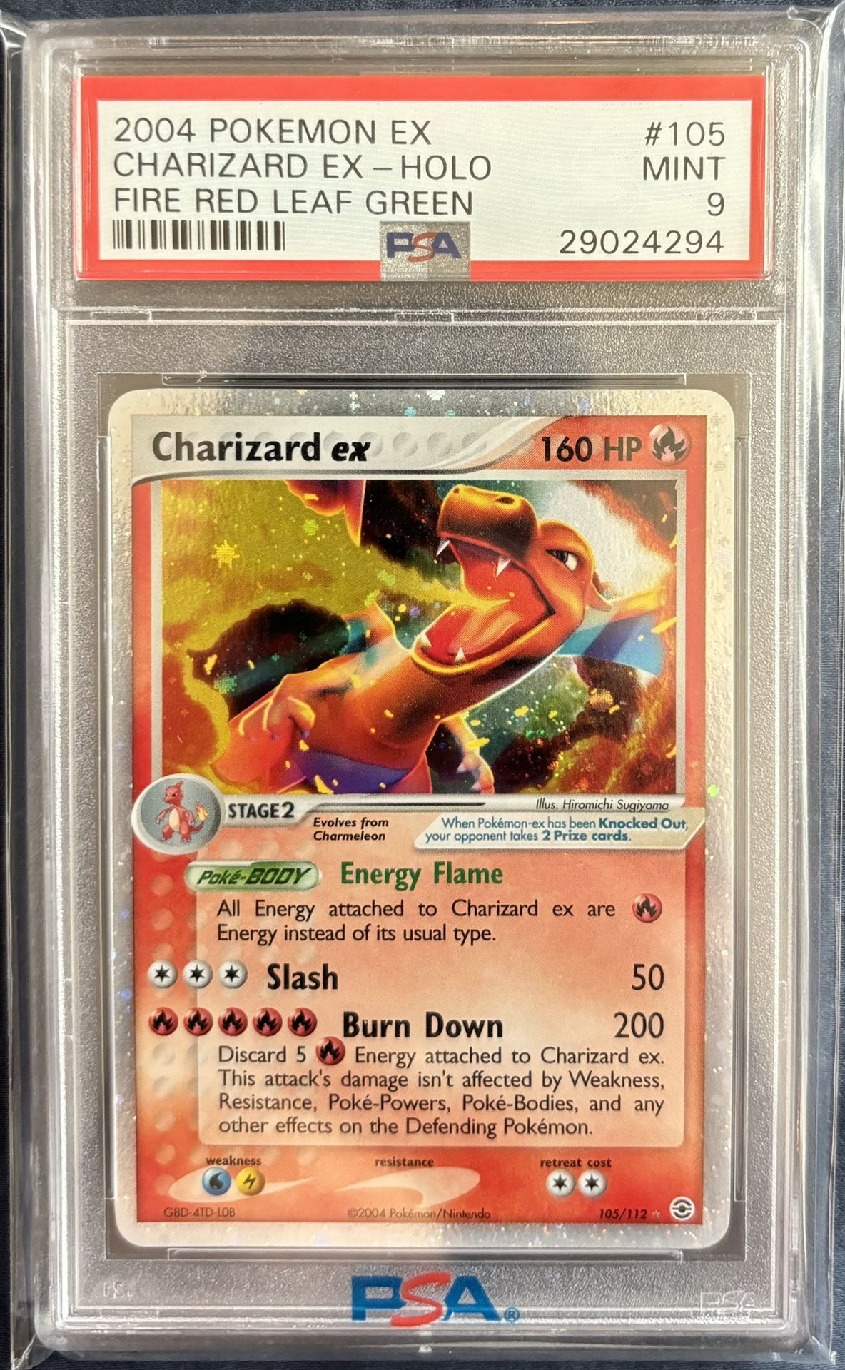 PSA 9 Pokemon Charizard Fire Red Leaf Green