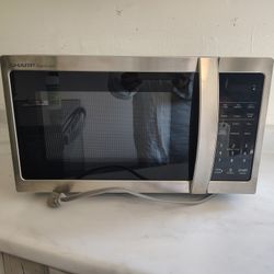 Microwave Black And Stainless 