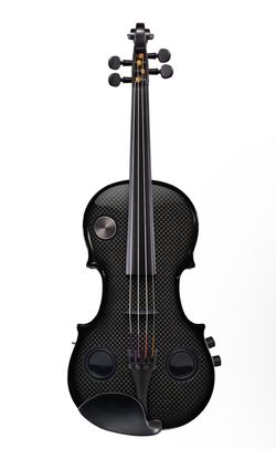 Volta Glassertron Carbon Composite Hybrid Electric Violin with Speakers & Reverb