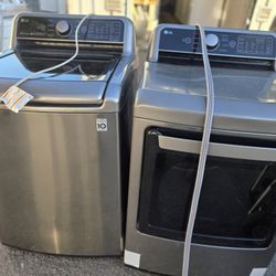 Lg Washer And Dryer Set Electric Topload