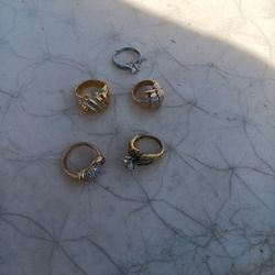 Rings Sterling Silver Gold Plated