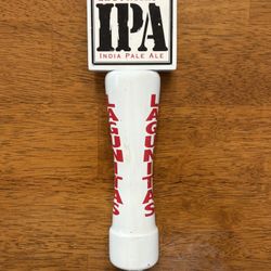 🍺 Lagunitas IPA Tap Handle – White Ceramic – India Pale Ale – Brewery Collectible 🐾