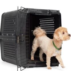 Air Plane Dog Crate  L 28 W21 H21 In Excellent Condition $59 Nothing Lower