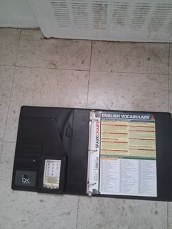 Black Leather Binder 