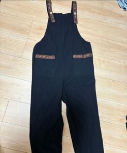Embroided women overalls