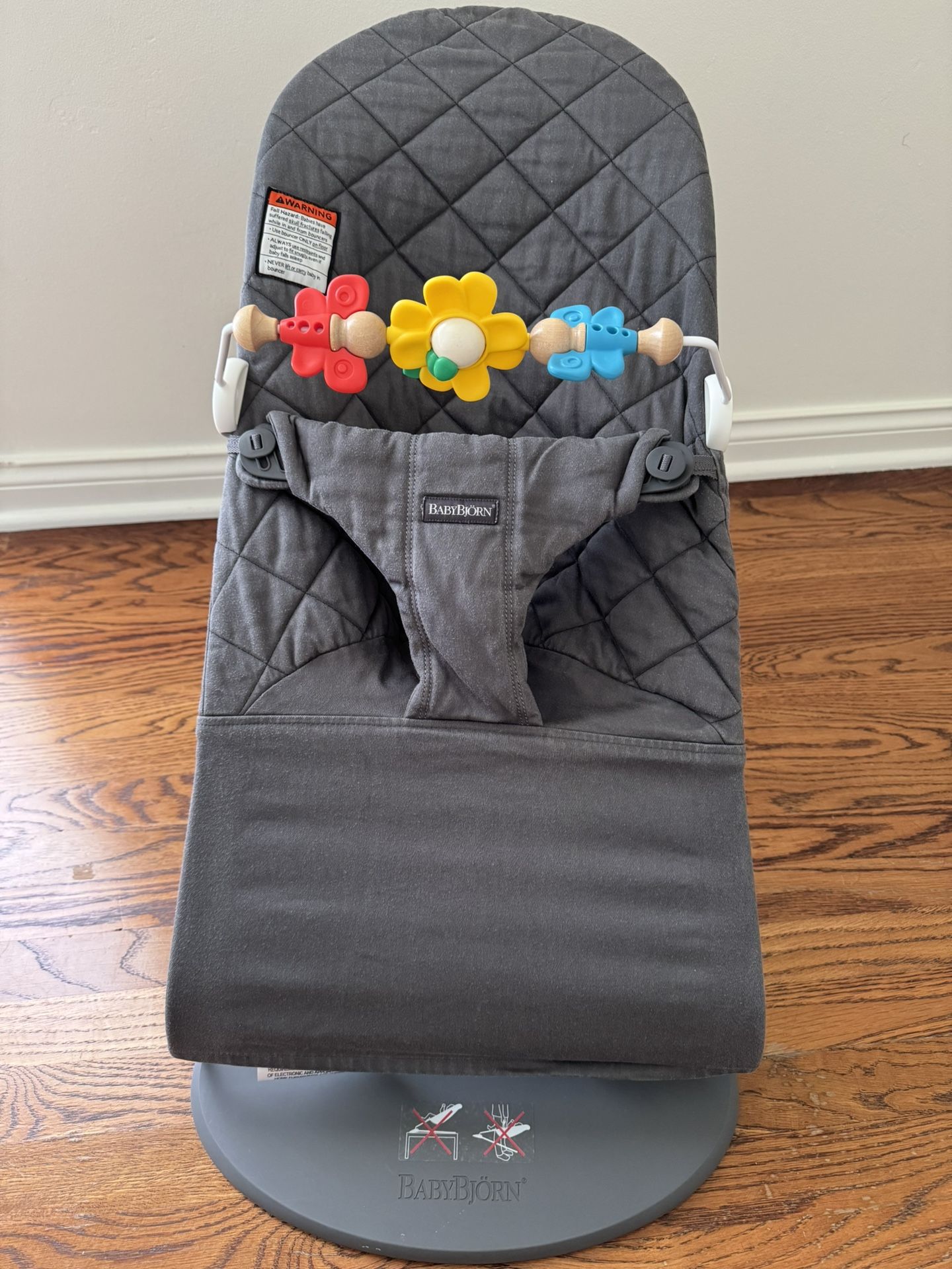Baby Bjorn Bouncer (Anthracite, Woven, Classic Quilt)