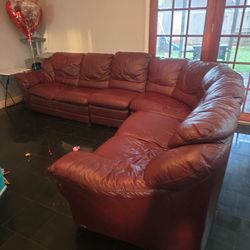 Red Sectional couch 250 obo