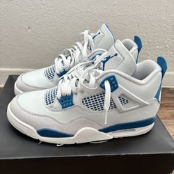 Air Jordan 4’s (Military Blue)