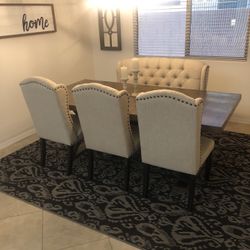 DINING KITCHEN TABLE AND CHAIRS