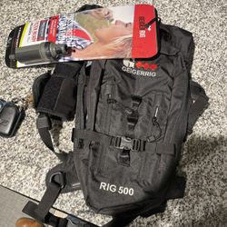 GEIGERRIG Black RIG 500 HYDRATION BACKPACK Hiking Travel Gym Gear Bag NO BLADDER