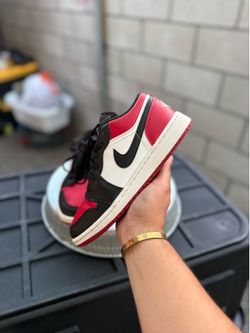 Jordan 1 Low “Bred Toe” (GS)