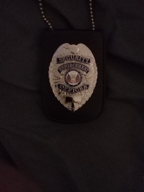 Security Officer Badge With Holder