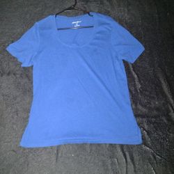 Royal Blue Low-Cut T-shirt