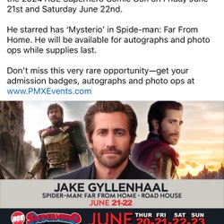 Jake Gyllenhaal Photo Op ticket