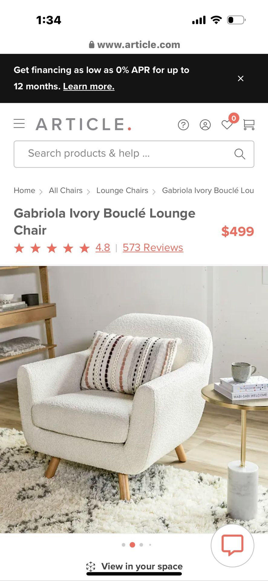 Gabriola ivory bouclé lounge chair new arrivals