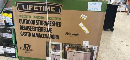LIFETIME outdoor storage shed