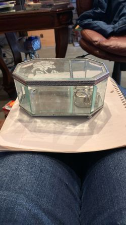 Vintage International Silver Company Music Jewelry Box 