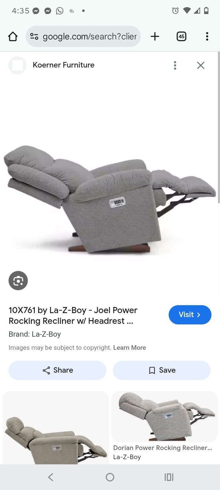 Remote Control Lazy Boy Sofa